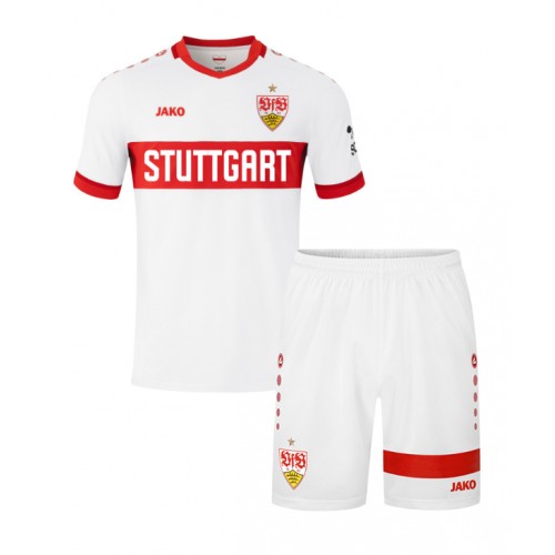 Dětský fotbalový dres Stuttgart 2024-25 Domácí Krátký Rukáv (+ trenýrky)